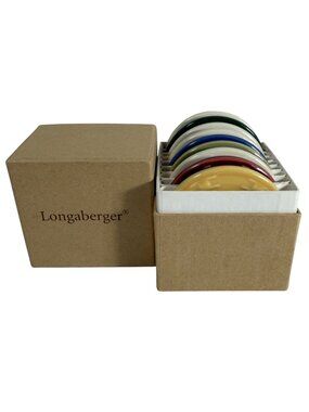 Longaberger Woven Traditions Pottery Color Selector Set Of 9 Custom Box